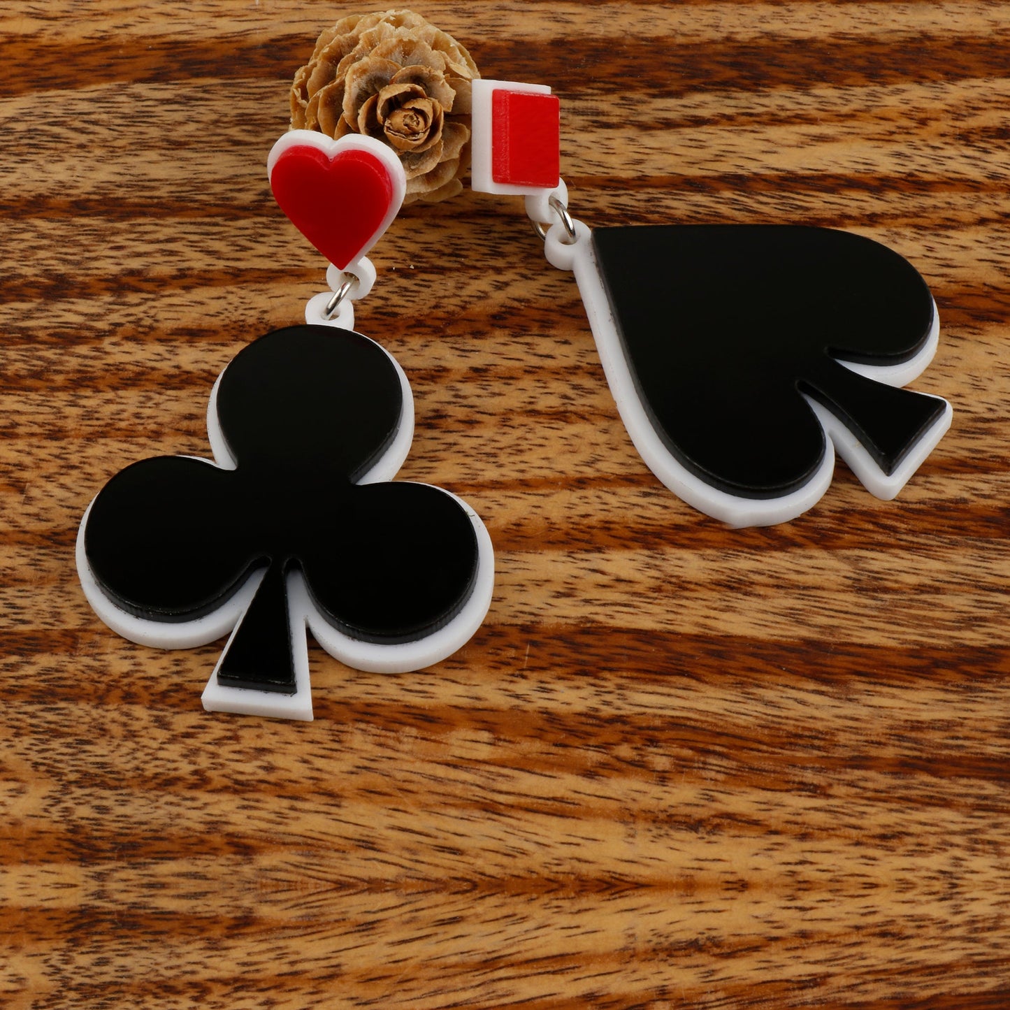 Clubs and Spades , Diamond and Hearts  Earring
